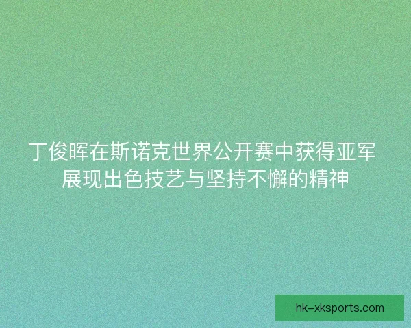 丁俊晖在斯诺克世界公开赛中获得亚军 展现出色技艺与坚持不懈的精神 丁俊晖在斯诺克世界公开赛中获得亚军 展现出色技艺与坚持不懈的精神